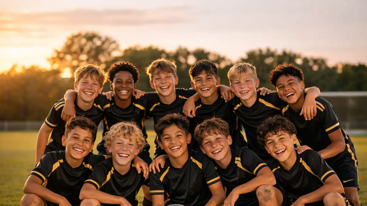 Youth soccer on the field — hero image for the national find teams directory